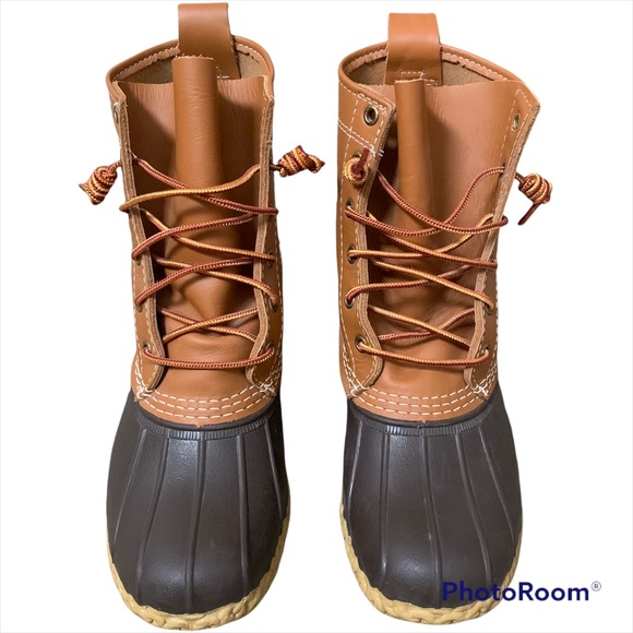 GREAT DEAL!! Original L.L. Bean boots Made in Maine 8” size 8 tan brown - Picture 2 of 7